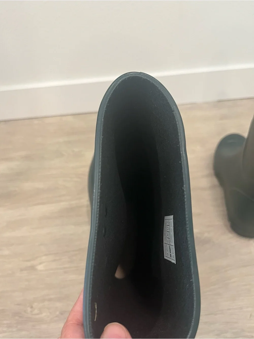 UGG Tall Dark Green Rubber Rain Boots - Size 7